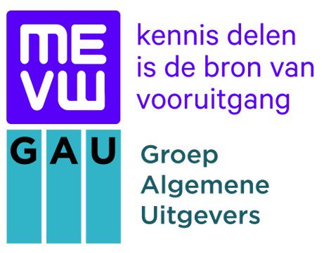 MEVW: Kennis delen is de bron van vooruitgang. GAU: Groep Algemene Uitgevers.